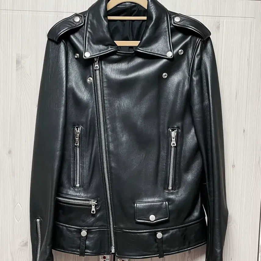[BUNJANG] Unisex 100% Lambskin Leather Jacket / 100%양가죽 라이더 자켓 (남녀공용)