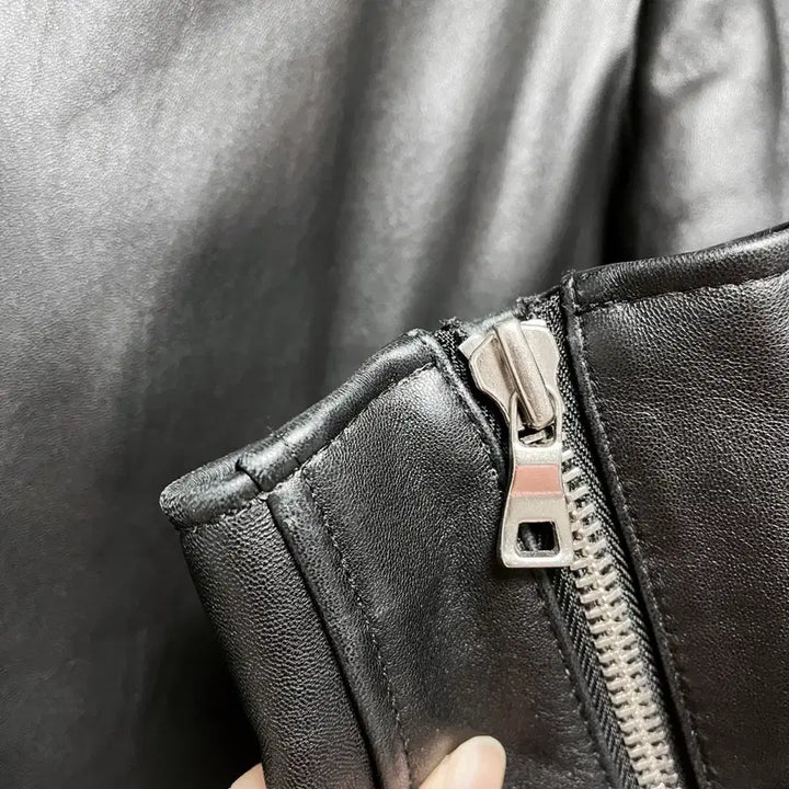 [BUNJANG] Unisex 100% Lambskin Leather Jacket / 100%양가죽 라이더 자켓 (남녀공용)