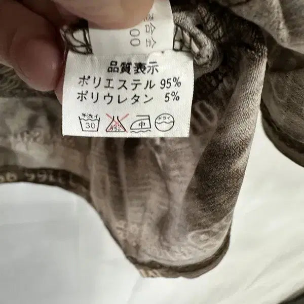 [BUNJANG] L Lettering Vintage Long Sleeve Shirt / [L] JPN 레터링 라운드 빈티지 긴팔티