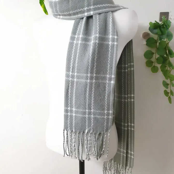 [BUNJANG] Unbranded Gray Muffler / 새상품 그레이 머플러