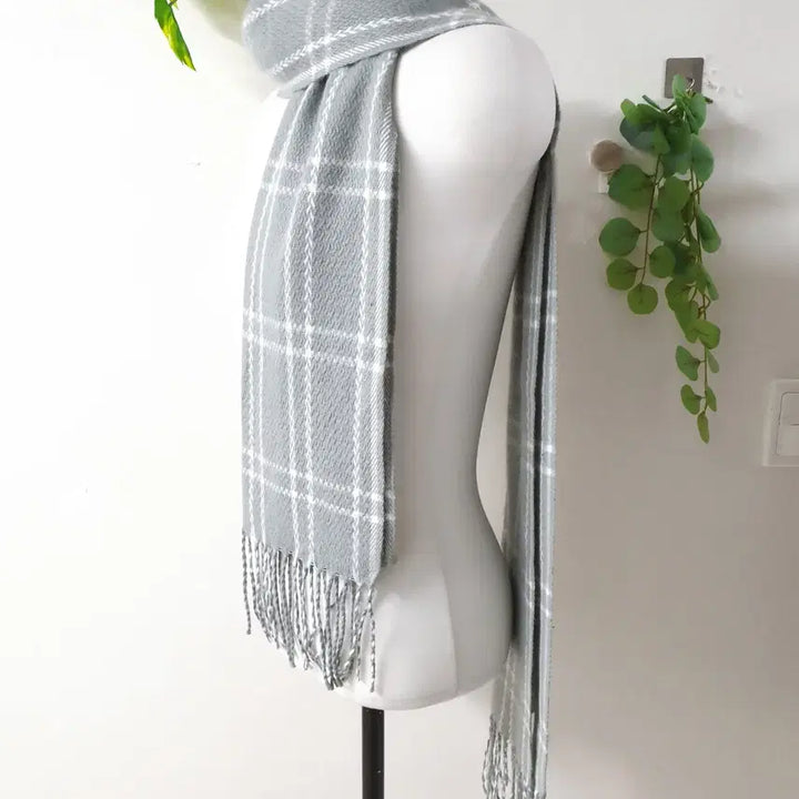 [BUNJANG] Unbranded Gray Muffler / 새상품 그레이 머플러