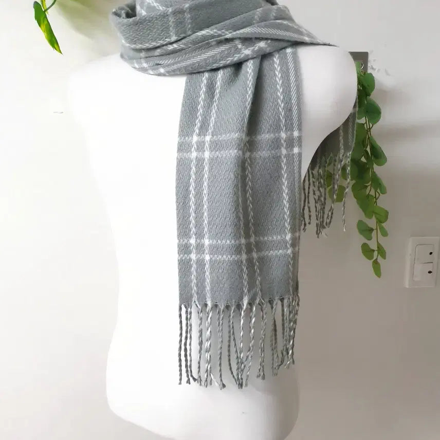 [BUNJANG] Unbranded Gray Muffler / 새상품 그레이 머플러