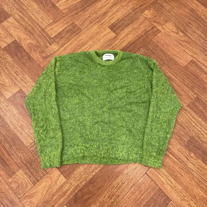 [BUNJANG] NoManual Cropped Hairy Knit L Size / 노매뉴얼 크롭 헤어리 니트