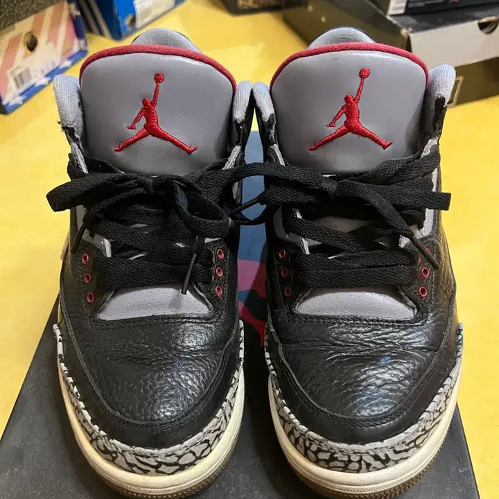 [BUNJANG] Nike Air Jordan 3 Black Cement 250 / 조던3 블랙시멘트