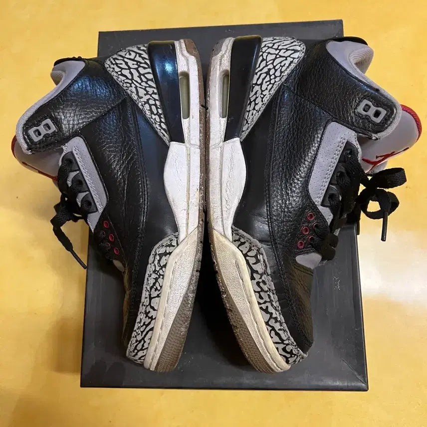 [BUNJANG] Nike Air Jordan 3 Black Cement 250 / 조던3 블랙시멘트