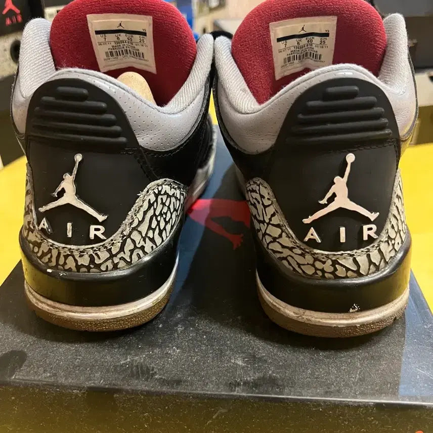 [BUNJANG] Nike Air Jordan 3 Black Cement 250 / 조던3 블랙시멘트