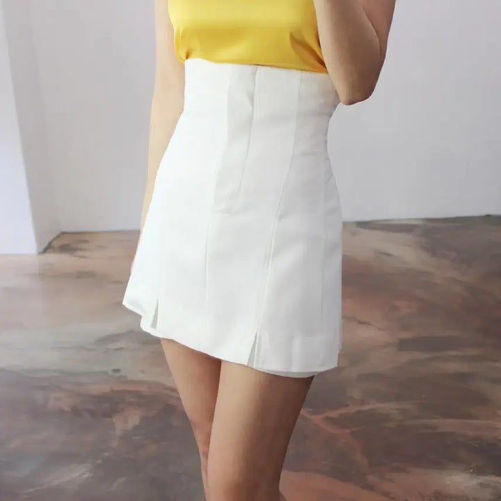 [BUNJANG] 2WAY High Waisted Skirt Shorts / 2WAY 랩스타일 하이웨이스트 치마바지