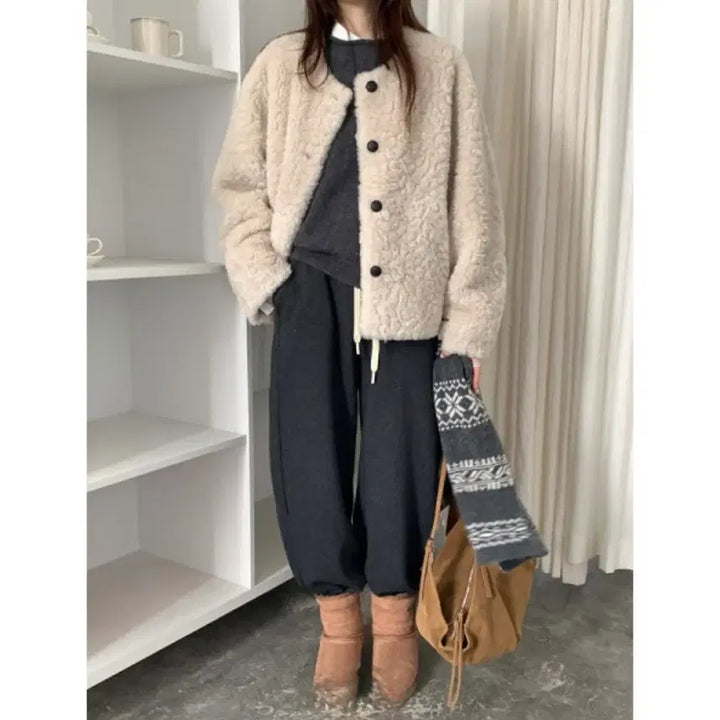 [BUNJANG] May Vi Fleece Coat / may vi 메이비 양털 코트