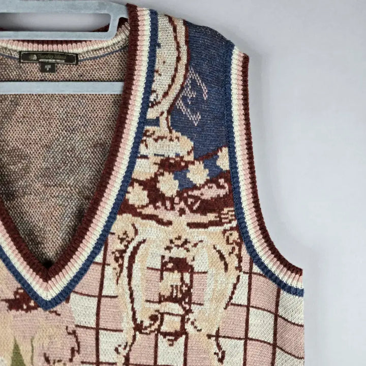 [BUNJANG] Thursday Island Women's Bohemian Knit Vest / [무료배송]써스데이아일랜드 S 여성 루즈핏 보헤미안 니트 조끼 베스트