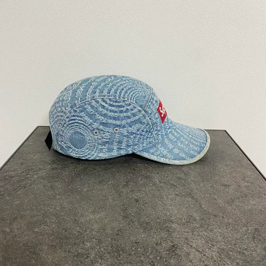 [BUNJANG] Supreme Box Logo Camp Cap Washed Denim Hat / (OS) 슈프림 박스로고 캠프캡 모자 워시드 데님