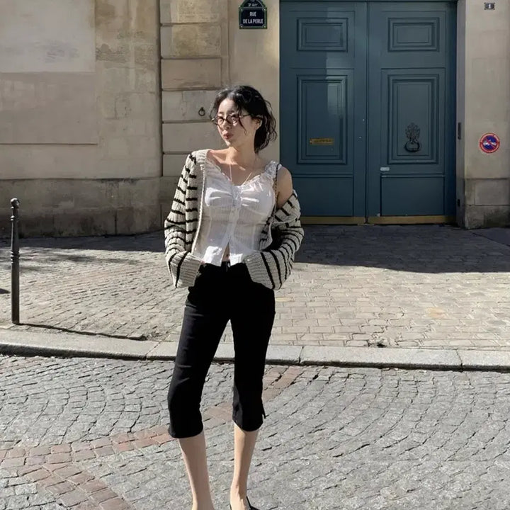 [BUNJANG] Trendier Apparel Capri Pants Black M / [카프리 1위] 트렌디어패럴 카프리 팬츠