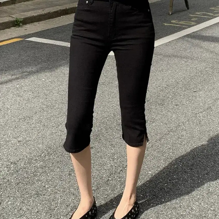 [BUNJANG] Trendier Apparel Capri Pants Black M / [카프리 1위] 트렌디어패럴 카프리 팬츠