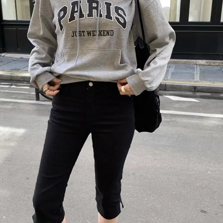 [BUNJANG] Trendier Apparel Capri Pants Black M / [카프리 1위] 트렌디어패럴 카프리 팬츠