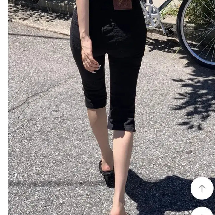 [BUNJANG] Trendier Apparel Capri Pants Black M / [카프리 1위] 트렌디어패럴 카프리 팬츠