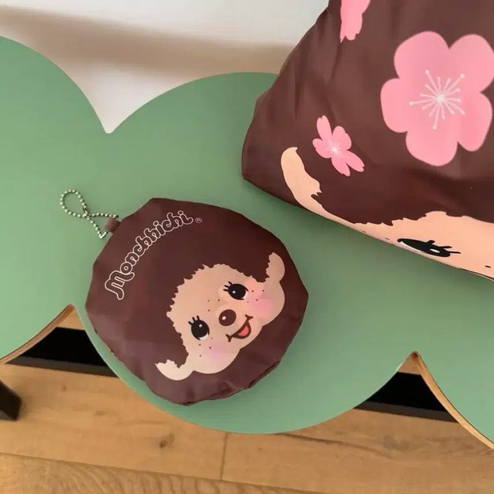 [BUNJANG] Sakura Monchhichi Eco Bag / 사쿠라 몬치치 에코백 장바구니 경량백 (새상품)