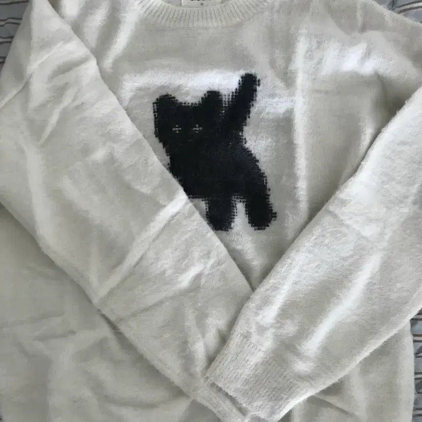 [BUNJANG] AEAE Flashed Cats Angora Knit Sweater / AEAE에이이에이이 캣 앙고라 니트 Flashed Cats