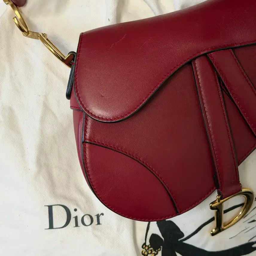 [BUNJANG] Dior Saddle Bag Red / (정품) 디올 새들백 레드 (주말까지만 판매)