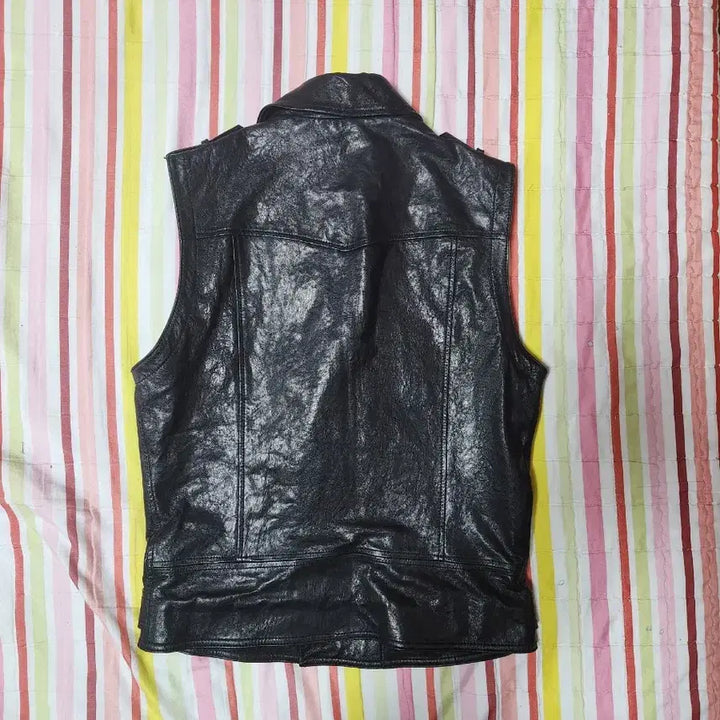 [BUNJANG] Leather Rider Vest / 라이더 양가죽 유광조끼 공용90-95 팔아요