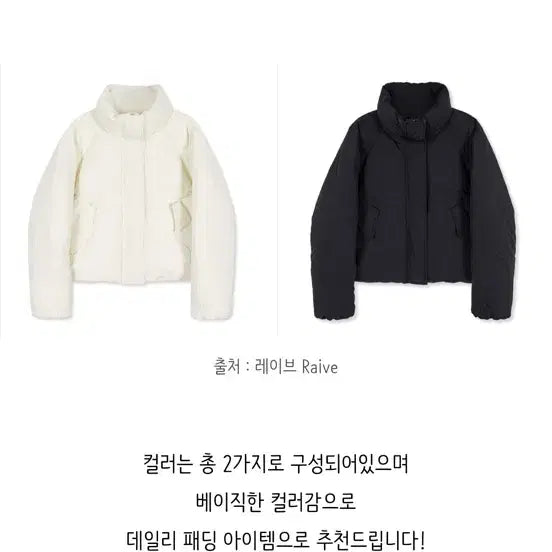 [BUNJANG] Rave High Neck Duck Down Padded Jacket (Black) / 레이브 하이넥 덕다운패딩(블랙)