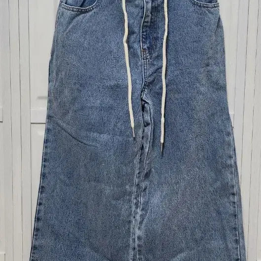 [BUNJANG] MIXXO Denim Tube Top Jumpsuit / 미쏘 데님 점프수트