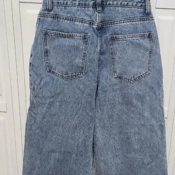 [BUNJANG] MIXXO Denim Tube Top Jumpsuit / 미쏘 데님 점프수트