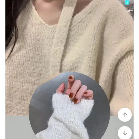 [BUNJANG] Young &amp; Rich Ivory Knit Top / 영앤리치 니트 아이보리