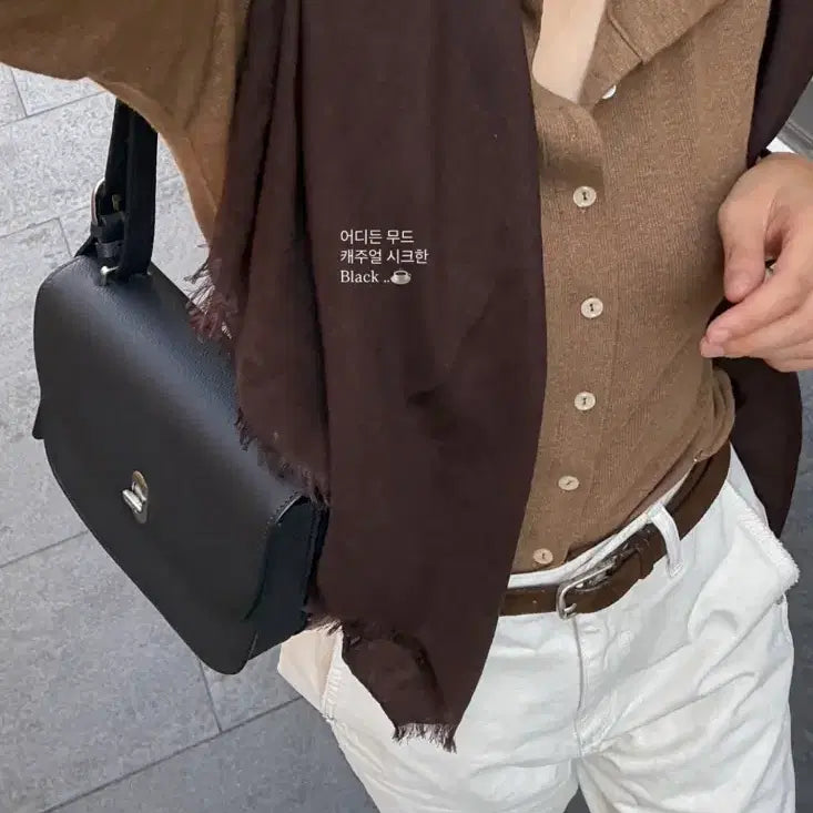 [BUNJANG] YumeR-Asteri Lip Cardigan Mocha Brown / 유메르-아스티 립 가디건 모카 브라운