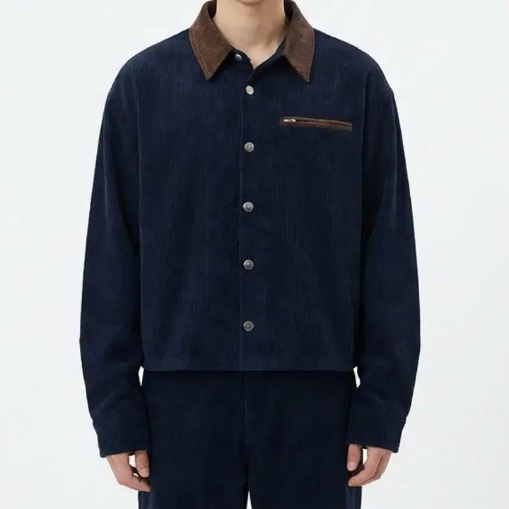 [BUNJANG] Casual Work Jacket - Navy / 캐주얼 워크 자켓 네이비