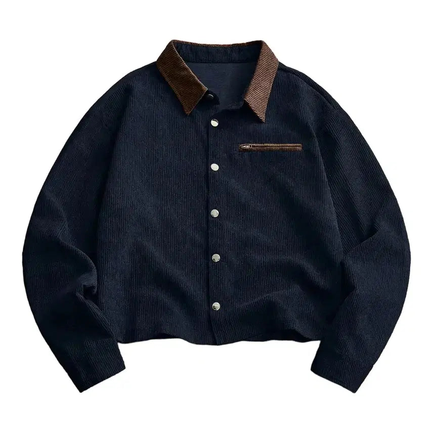 [BUNJANG] Casual Work Jacket - Navy / 캐주얼 워크 자켓 네이비