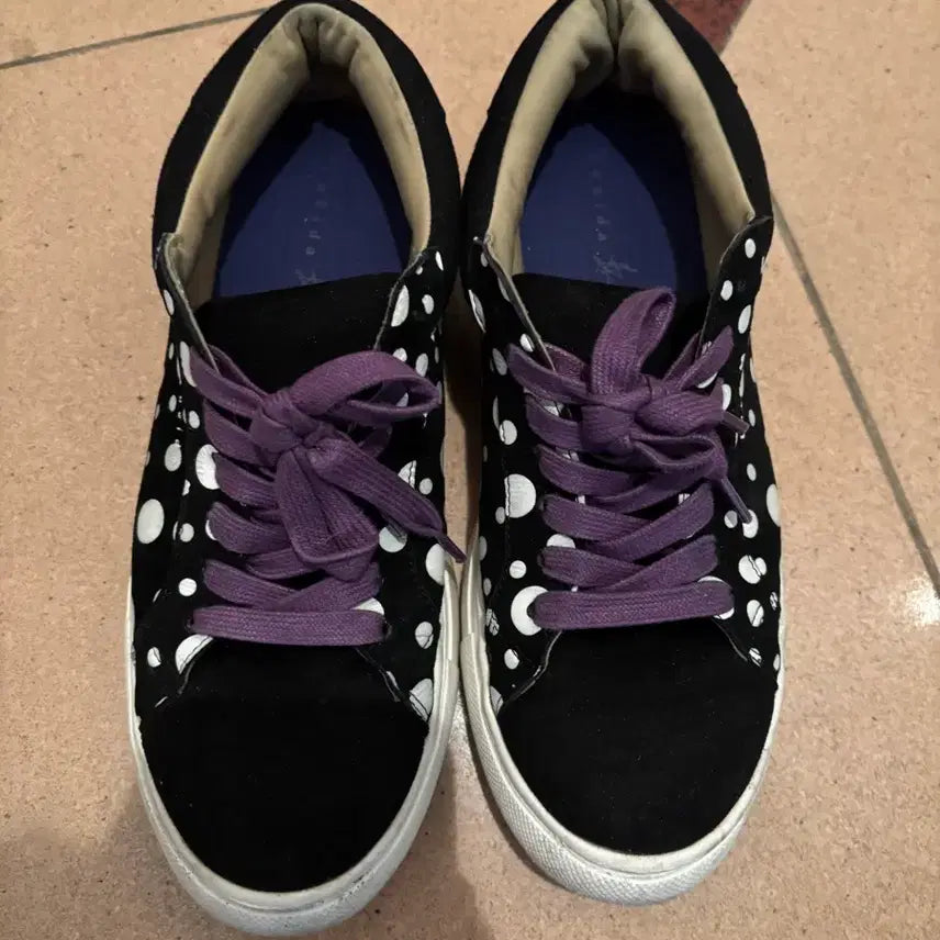 [BUNJANG] Vintage Dot Sneakers (230) / 일본빈티지 도트 스니커즈 운동화 230