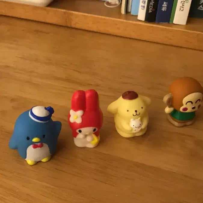 [BUNJANG] Vintage Sanrio Characters Finger Puppets Bundle Set / 일본 고전 빨간 마이멜로디 머핀 폼폼푸린 턱시도셈 몽키치 똥사이즈 인형