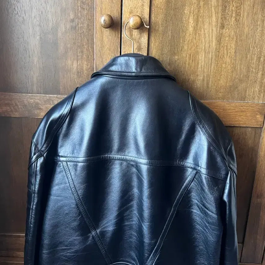 [BUNJANG] Tylle Cowhide Leather Jacket (Size 2, Black) / 타일레 카우 하이드 레더 2사이즈 블랙