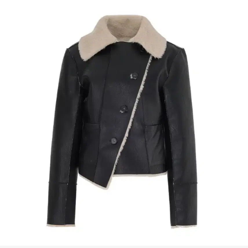 [BUNJANG] Not Your Rose Reversible Shearling Mouton Black Coat / 새상품) 낫유어로즈 (품절) 리버시블 시어링 무스탕 블랙