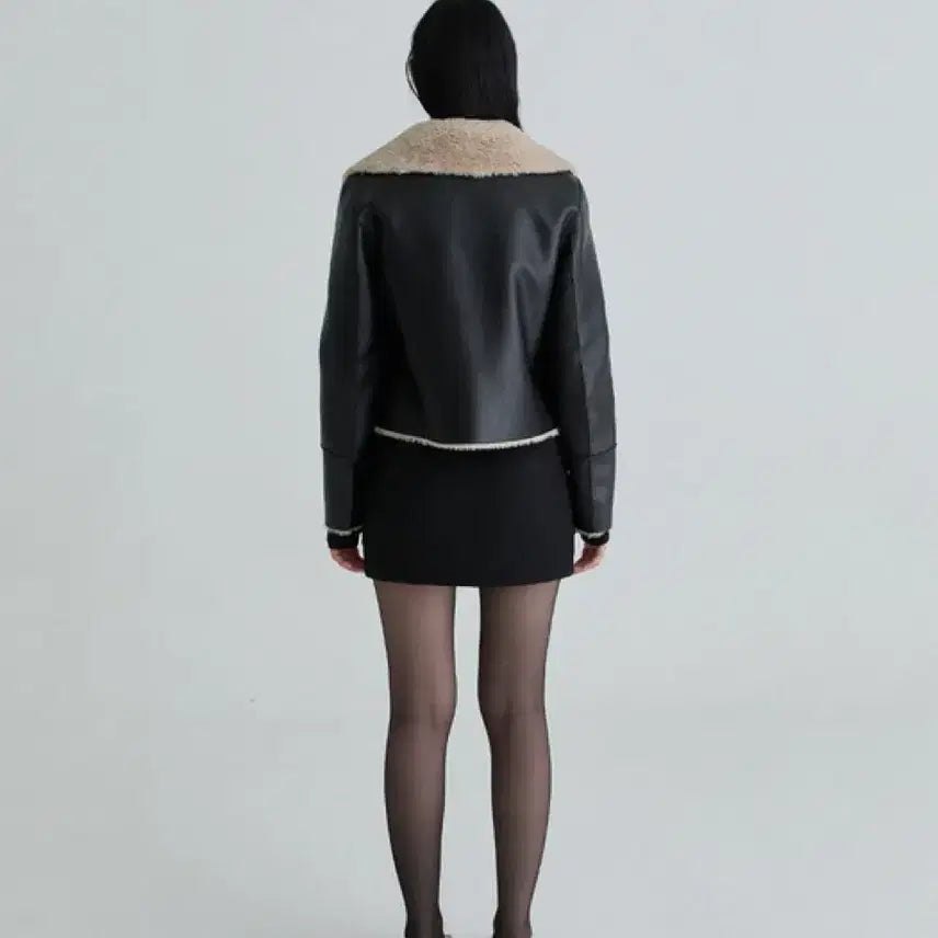 [BUNJANG] Not Your Rose Reversible Shearling Mouton Black Coat / 새상품) 낫유어로즈 (품절) 리버시블 시어링 무스탕 블랙