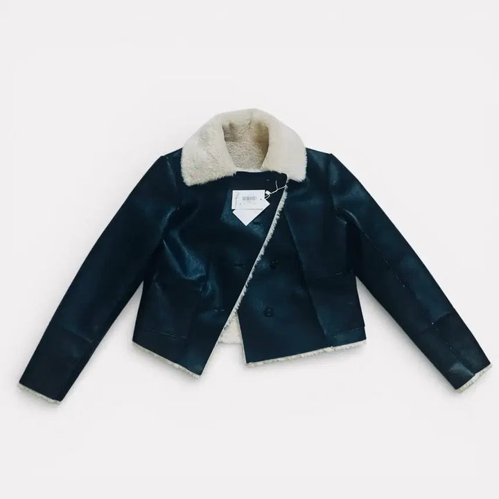 [BUNJANG] Not Your Rose Reversible Shearling Mouton Black Coat / 새상품) 낫유어로즈 (품절) 리버시블 시어링 무스탕 블랙