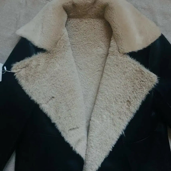 [BUNJANG] Not Your Rose Reversible Shearling Mouton Black Coat / 새상품) 낫유어로즈 (품절) 리버시블 시어링 무스탕 블랙