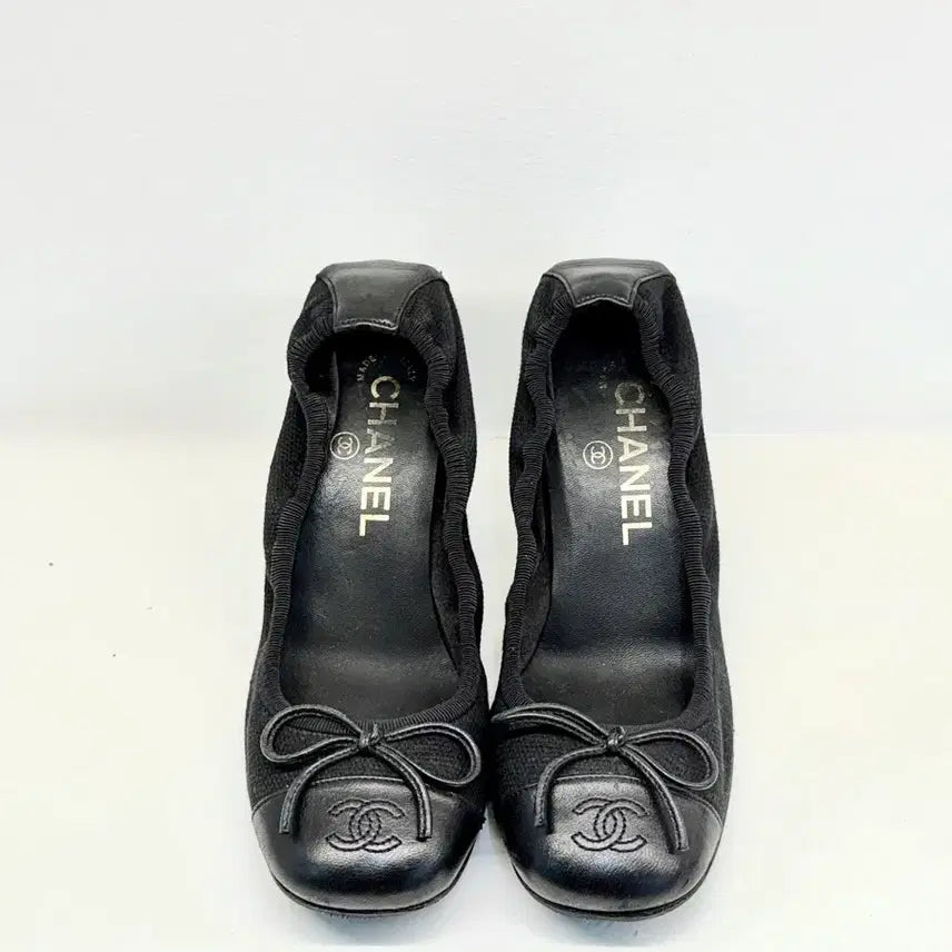 [BUNJANG] Chanel Ballerina Canvas Pumps 235 / 샤넬 발레리나 캔버스 펌프스구두 235