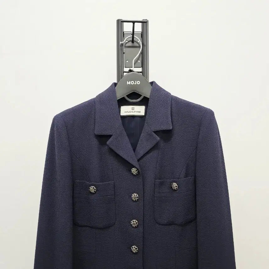 [BUNJANG] MojoSphin Simple Button-Up Navy Dress / 모조에스핀 유행안타는 심플 단추형 원피스