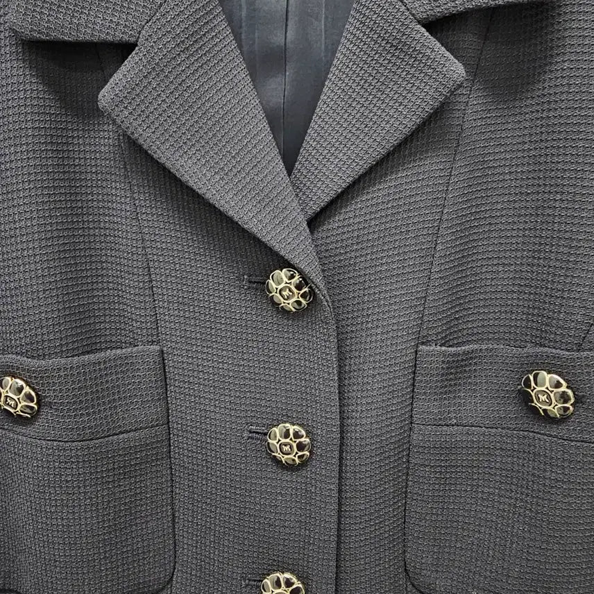 [BUNJANG] MojoSphin Simple Button-Up Navy Dress / 모조에스핀 유행안타는 심플 단추형 원피스