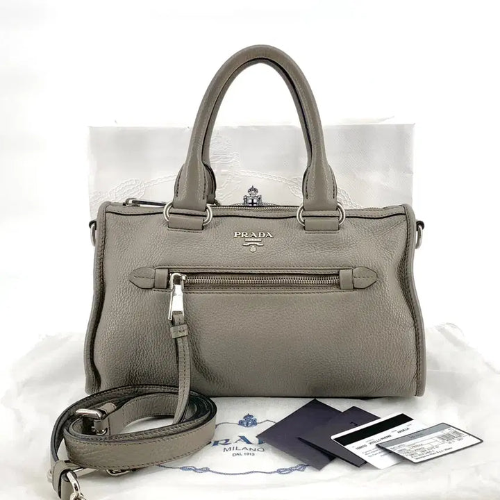 [BUNJANG] Prada Vitello Moto Bag Tote &amp; Shoulder Bag 1BB022 / 프라다 비텔로 모터백 토트백 겸 숄더백 1BB022