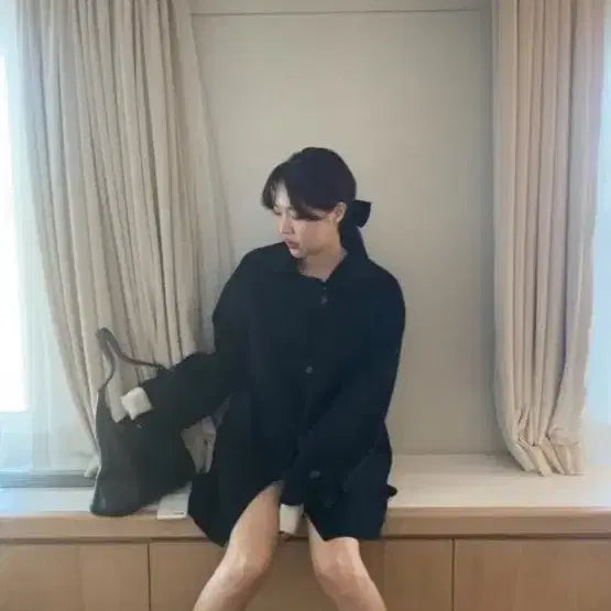 [BUNJANG] TANNAT Black Half Coat / TANNAT 타낫 블랙 하프 코트