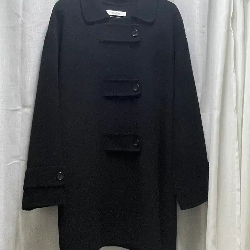 [BUNJANG] TANNAT Black Half Coat / TANNAT 타낫 블랙 하프 코트