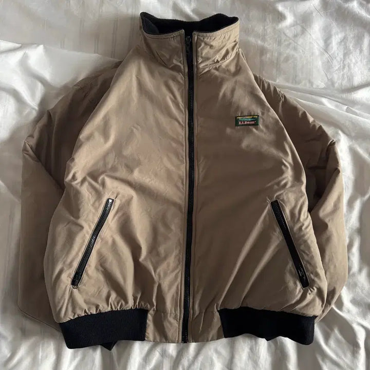 [BUNJANG] LL Bean Tan Warm Up Jacket / [L] USA MADE 90s 엘엘빈 ll bean 웜업 자켓 tan