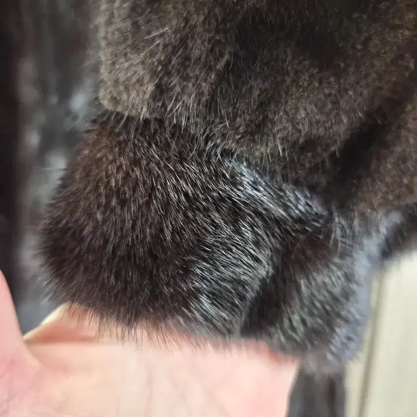 [BUNJANG] Jindo Fur Coat Dark Brown / 진도 JINDO 모피 코트