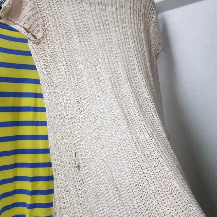 [BUNJANG] Ivory Lace Short Sleeve Cardigan / 아이보리 레이스 반팔 가디건