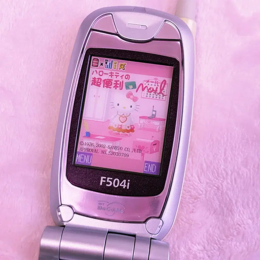 [BUNJANG] Vintage Hello Kitty Mockup Phone Toy / 고전 키티 목업폰 빈티지 갈라폰 폴더폰 모형 클리커