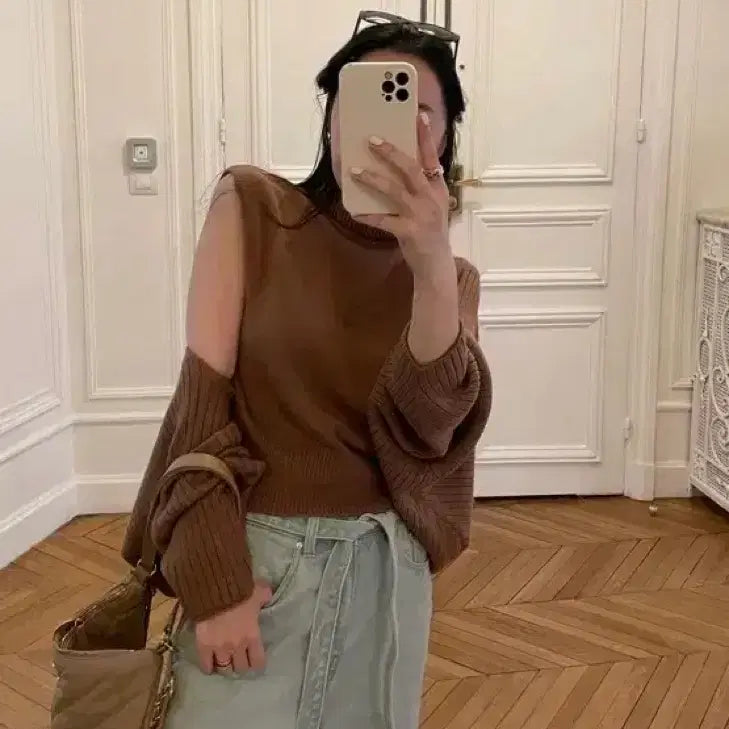 [BUNJANG] Raon Musea Turtle Neck Knit / 라온 뮤제라 터틀넥니트