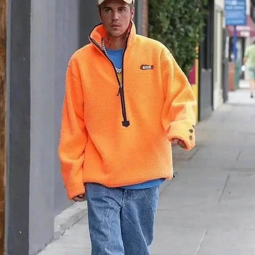 [BUNJANG] Ader Error Justin Bieber Calced Fleece Jacket / 저스틴비버 아더에러 칼시드 플리스 후리스 (2) 마지막 할인