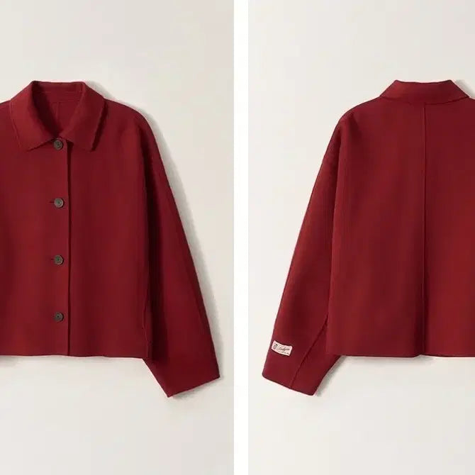 [BUNJANG] And You Single Collar Handmade Jacket Red / <앤유> 싱글 카라 핸드메이드 자켓 레드