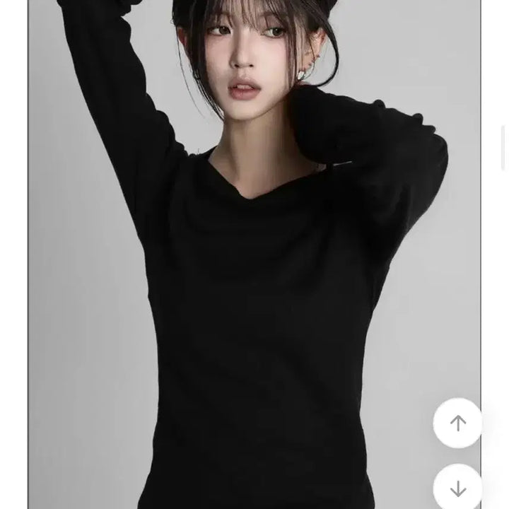 [BUNJANG] Lee Eun Soft Boat Neck Sleeve Top / 이은 소프트 보트넥 슬리브